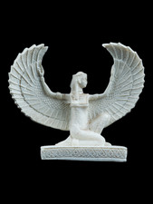 Rare Ancient Egyptian Winged Isis Statue Stone Antique Symbol of Health