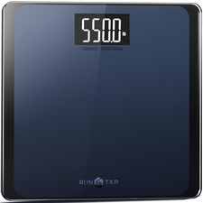 High Capacity Digital Bathroom Scale 550lb 250kg Large LCD Wide Platform