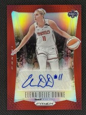 2024 Panini Prizm WNBA - Throwback Signatures Elena Delle Donne #TB-EDD Red /99