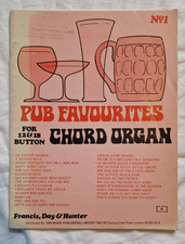 Pub Favourites for 12 & 18 Button Chord Organ No 1 Sheet Music Book