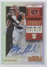 2018 Panini Contenders Championship Ticket 2/49 Sam Hubbard #270 Auto 1by8