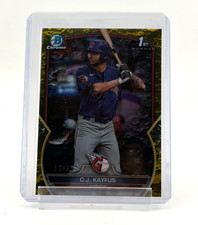 2023 Topps Bowman Chrome SP C.J. Kayfus Yellow Lunar Cleveland Guardians 15/75