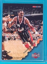 1996 Hoops   #63 Hakeem Olajuwon  Houston Rockets Basketball Card H
