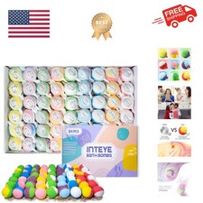 Luxury Bath Bombs Gift Set - 54pc Skin-Nourishing Mineral Bath Salts with Nat...