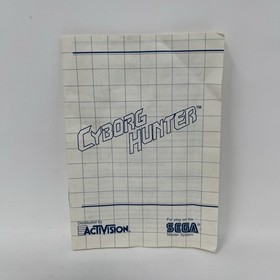 Cyborg Hunter Sega Master System SMS Authentic Complete CIB w/Manual - Tested