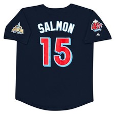 Tim Salmon 2000 Anaheim Angels Blue Jersey w/ 40th Patch Men’s Size Large
