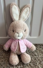 Peluche lapin rose Beatrix Potter préférée enfant thème jardin jouet flopsy