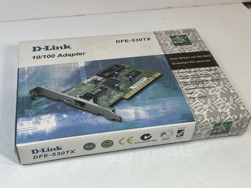 D-Link 10/100 Ethernet PCI Adapter DFE-530TX NEW Sealed - Picture 2 of 6