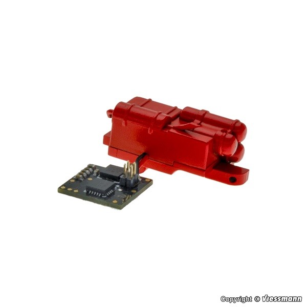 Viessmann 8451 - H0 Retrofit Set Sound For MB Round Cab, Red - New