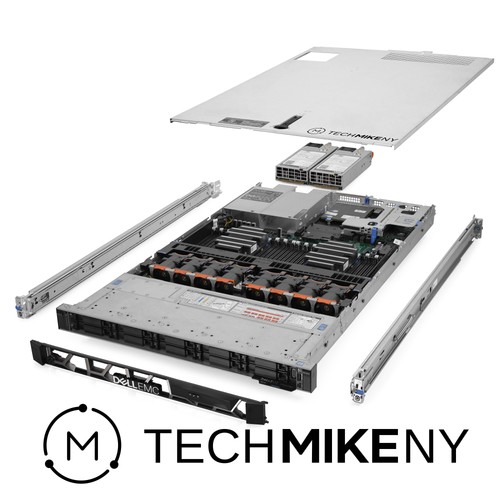 Dell PowerEdge R640 Serwer 2,50 GHz 40-rdzeniowy 256 GB RAM 2x 1,92 TB SAS SSD 4x 2,4 TB