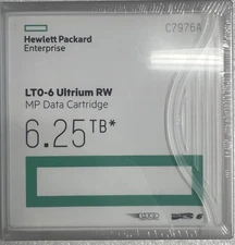 Hewlett Packard Enterprise Hp C7976A LTO 6 Ultrium RW MP Data Cartridge 6.25 TB*