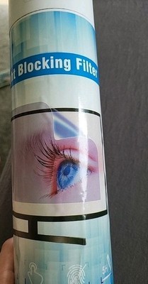 Blue Light Blocking Filter 44,5x25cm  Schutzfolie Bildschirm Neu