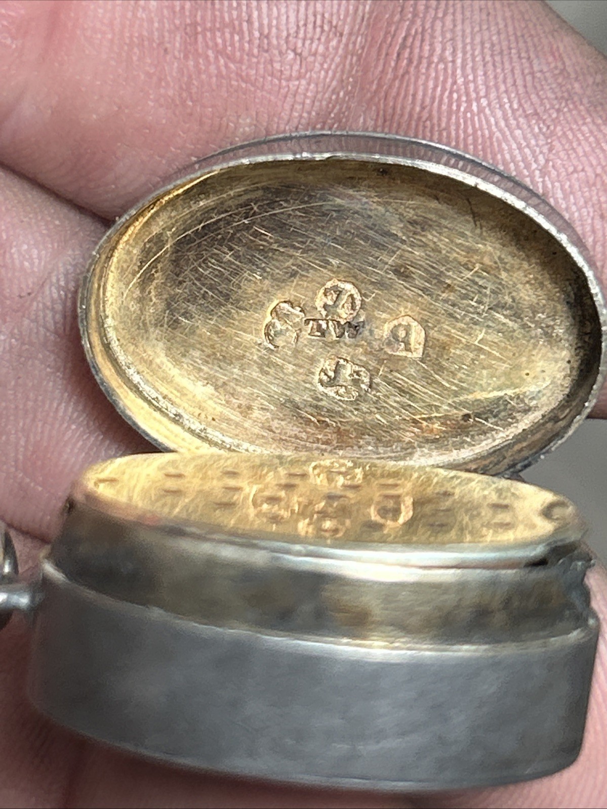 Antique Georgian English Sterling Silver Vinaigrette Circa 1799