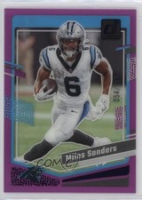 2023 Panini Clearly Donruss Purple 54/199 Miles Sanders #9 0s55