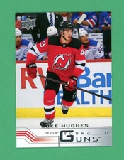 2023-24 UD Luke Hughes Tribute Young Guns Rookie Card RC #YG-5 NM. rookie card picture