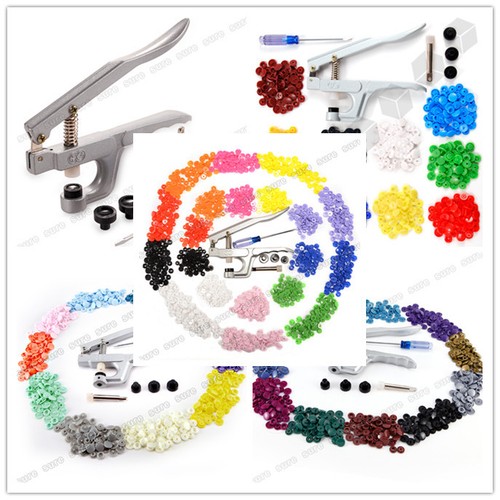 KAM SNAPS Zange Druckknöpfe 150 Set 10 Farben für Scrapbook & Nähen NEU
