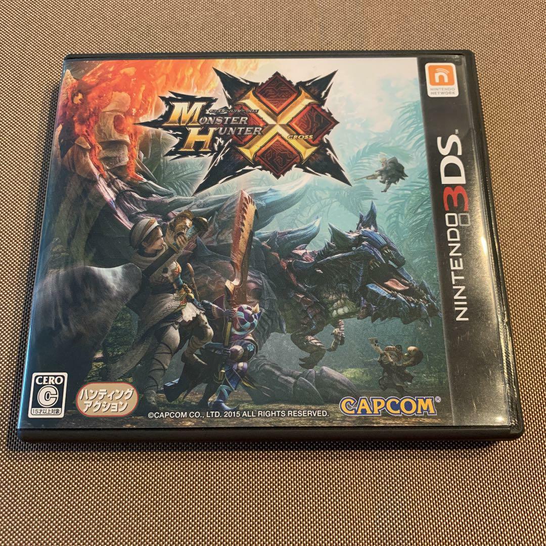 3DSモンハン版 Used Nintendo3DS Monster hunter cross Japan Ver. With instruction