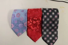 Croft & Barrow 100 % Silk Dress Neck Tie Set Of Three