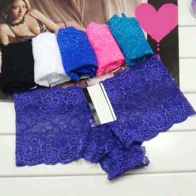 MARKENLOS 6er Pack Damen Spitzenslip Spitze Unterwäsche Unterhosen Sexy Dessous Hipste ↕