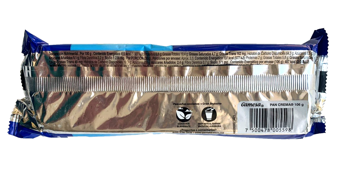 X3 pk Gamesa Pan Crema Galleta Mexican Cream Crackers 151g
