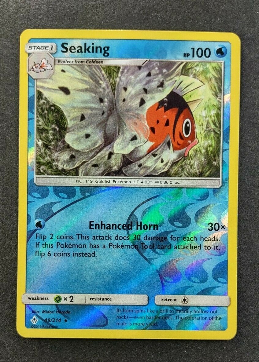 Pokemon Unbroken Bonds Seaking Reverse Holo 49/214