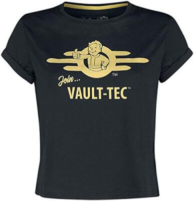 Fallout 76 - Join Vault-Tec Frauen T-Shirt schwarz S