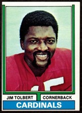 1974 Topps Jim Tolbert #344 St. Louis Cardinals 