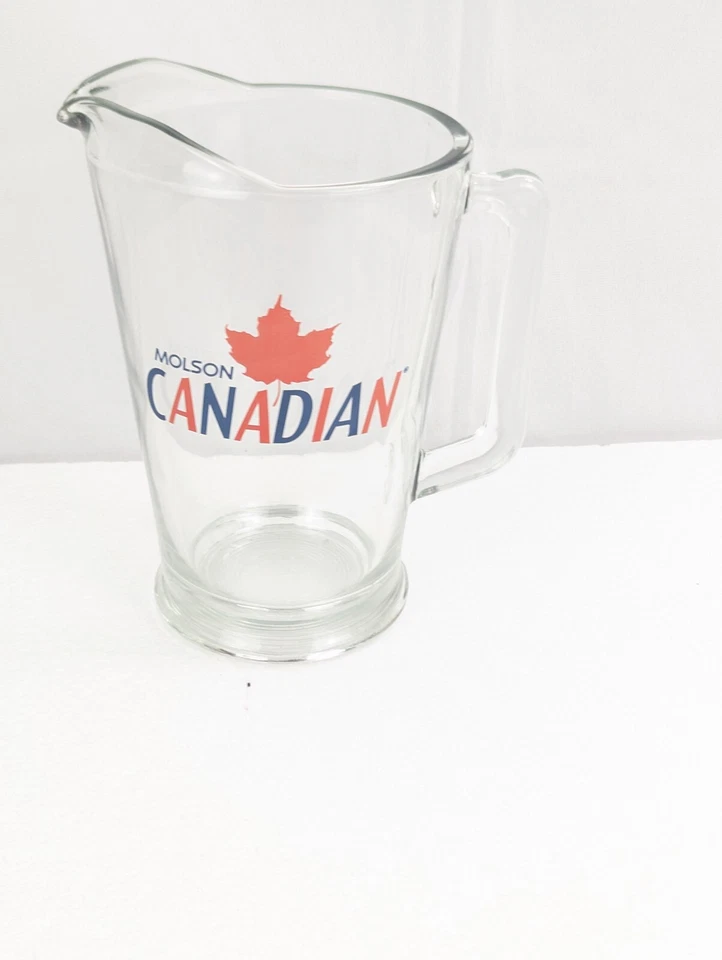 Molson Canadian Glass Beer Pitcher 50oz - Image 2 of 4