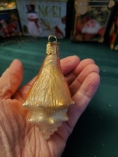 Old World Christmas Golden Seashell Ornament 2005