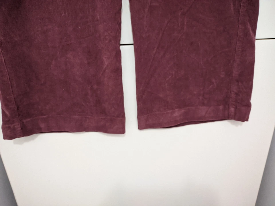 Prairie Underground Pants Womens 2XL Purple Knack Wide Leg Crop Corduroy Stretch - Image 2 of 4