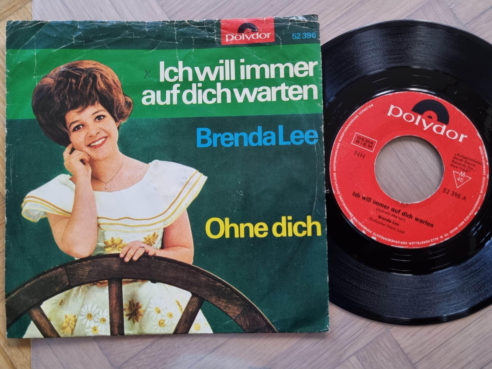 7"" Single Brenda Lee - Ich will immer auf dich warten Vinyl Germany