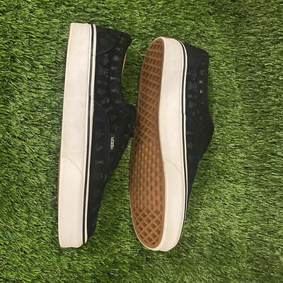 Vans Shoes Area 66 Symbols Crop Circle Alien UFO Black Lace Up Unisex L8.5/M7 Vans Shoes Area 66 Symbols Crop Circle Alien UFO Black Lace  main image 3