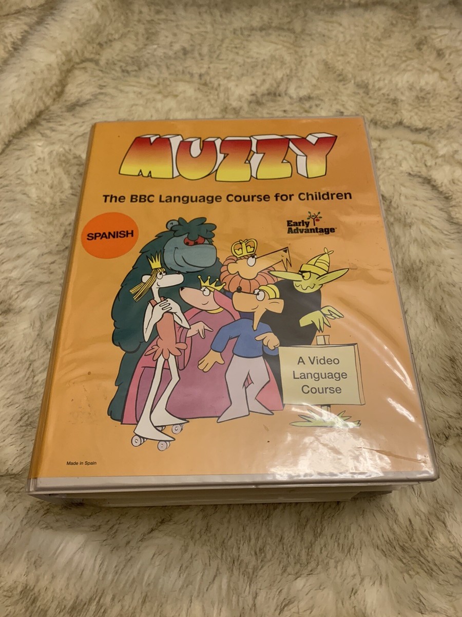 Muzzy BBC Spanish Language Course for Children VHS Cassette Tapes