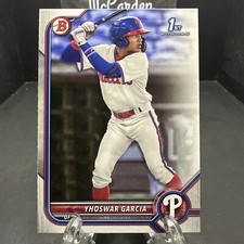 2022 Bowman Prospects Yhoswar Garcia #BP-90 Philadelphia Phillies