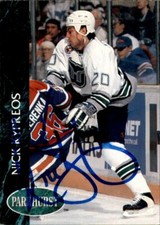 Nick Kypreos Signed Auto 1992-93 Parkhurst card Hartford Whalers