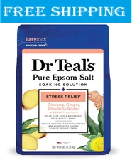 Dr Teal's Pure Epsom Salt, Stress Relief with Essential Oils, 3 lbs
