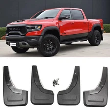 OE Fitment 4 Pcs Front Rear Splash Mud Guards Flaps Kit For 21-up Ram 1500 TRX
