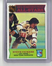 1975-76 Topps #295 Steve Vickers AS2  HOCKEY CARD