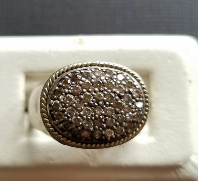 Effy 925 18k Champagner Diamant Ring