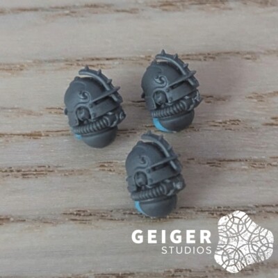 Warhammer 40K AdMech Bits | Serberys Sulphurhound | Vanguard Helmet Heads 3pc