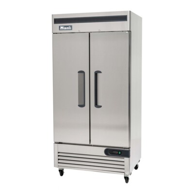 Migali C-2RB-35-HC Two Door Refrigerator Reach In 35 Cu.Ft SLIM LINE SPACE SAVE