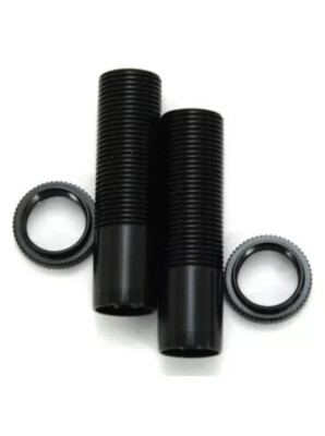 STRC Aluminum Shock Body w/Spring Collar Set  Black Axial Wraith/RR10/SMT10