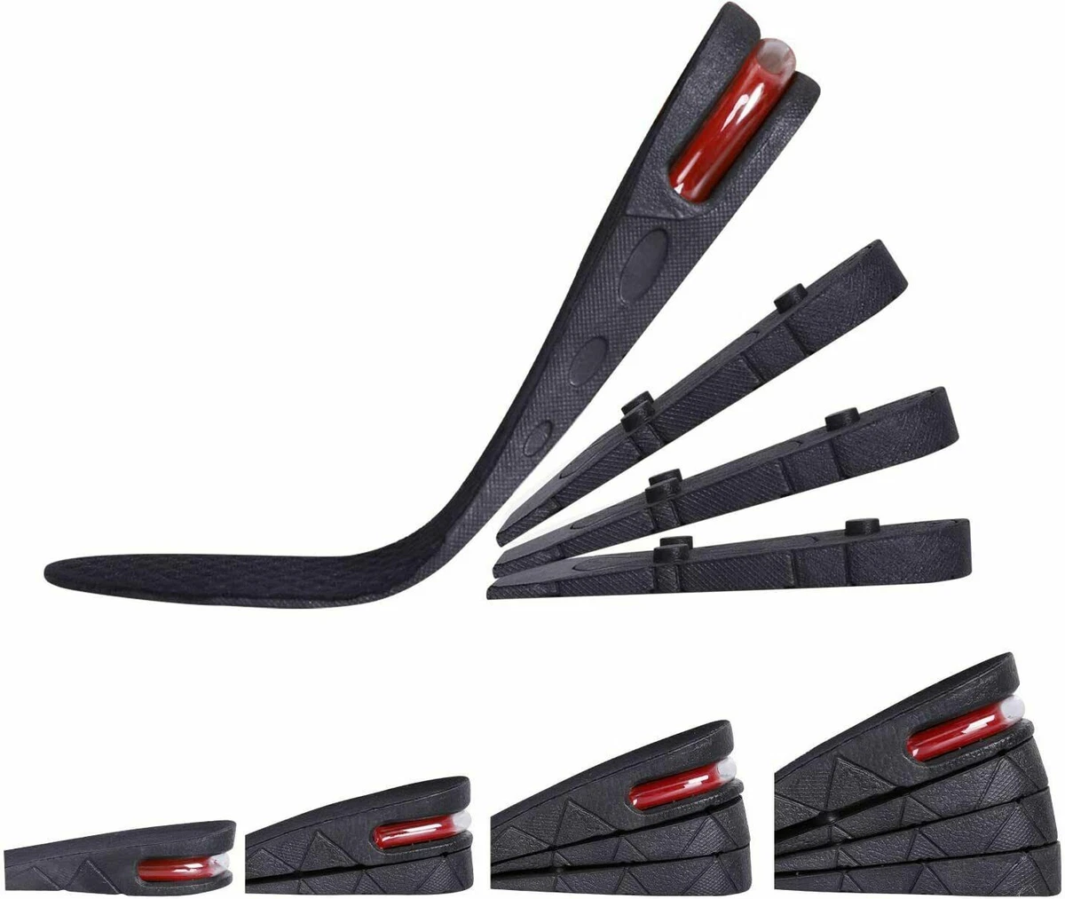 4 Layer Unisex Height High Increase Shoe Insoles for Men Women