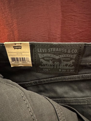 *Read* Levi's 541 Athletic Taper Stretch Jeans Mens Size 33 x 30 Grey - Picture 3 of 7