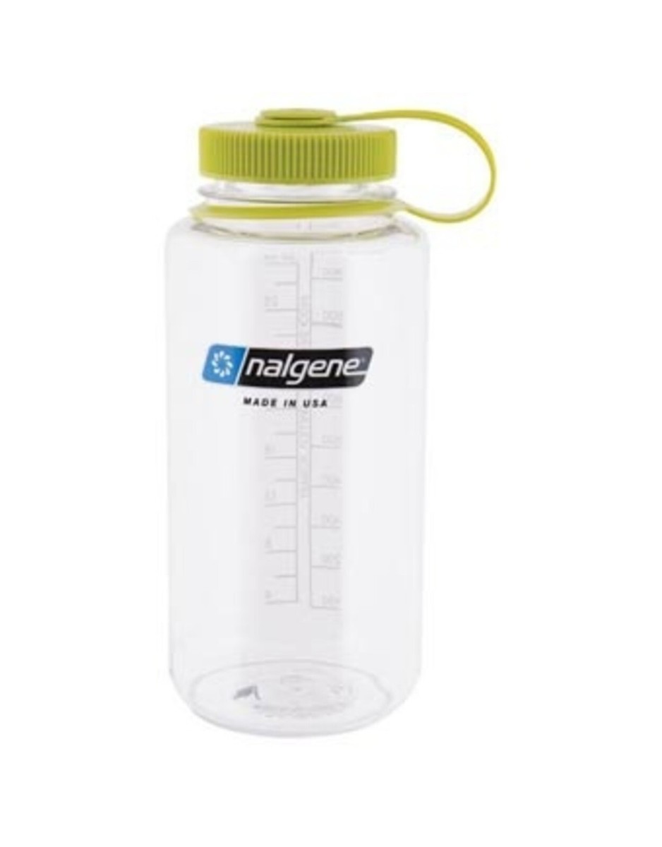 Nalgene Tritan Wide Mouth 32 Oz Clear Water Bottle Camping Cycling