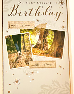 An Ihrem besonderen Geburtstag wünschen Sie alles Gute! grusskarte, nagelneu