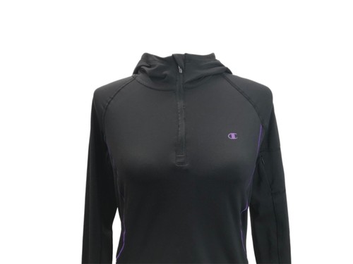 Champion Women’s Size M Double Dry Active 1/4 Zip Pullover Hoodie Running Jacket - Picture 2 of 9