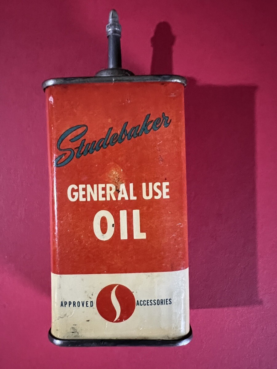 CANADIAN SUPERIOR oil　置物　レア　レトロ 1920-50's-(4oz.)RARE VINTAGE STUDEBAKER GENERAL USE OIL CAN HANDY