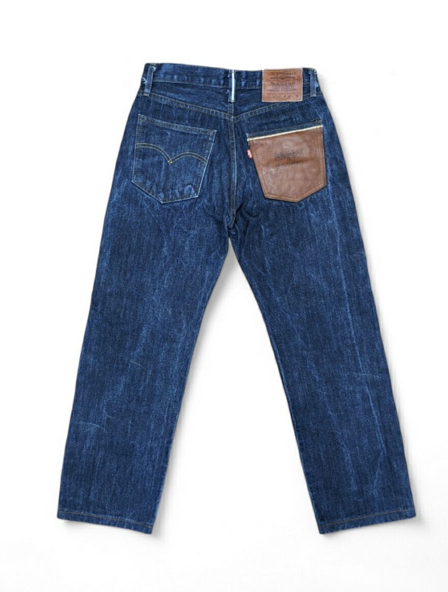 90s LEVI'S 501 XX Big E Selvedge Denim Jeans Leather Pocket