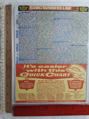 Basic Business Law Chart 2 Data-Guide's Quick Chart NEWsimplified reference rare